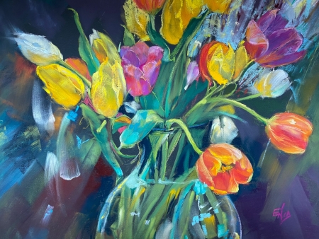 Tulip Time by artist Enid Wood